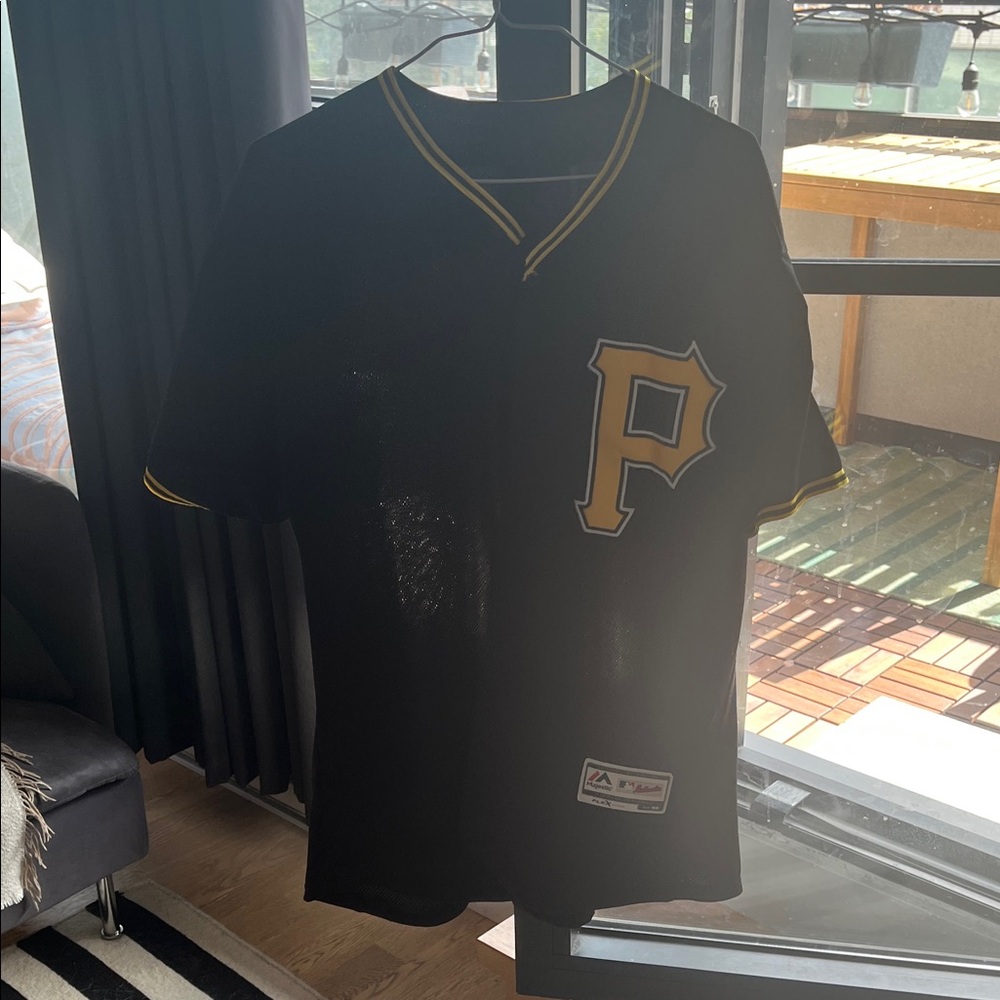 Majestic Black and Gold Baseball Jersey